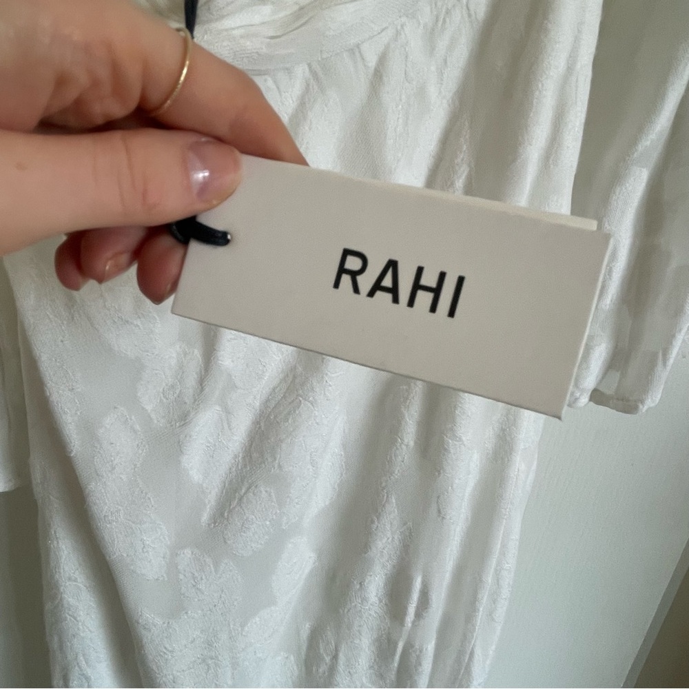 Rahi Athena Midi Cutout White Dress, small. New - Picture 6 of 12